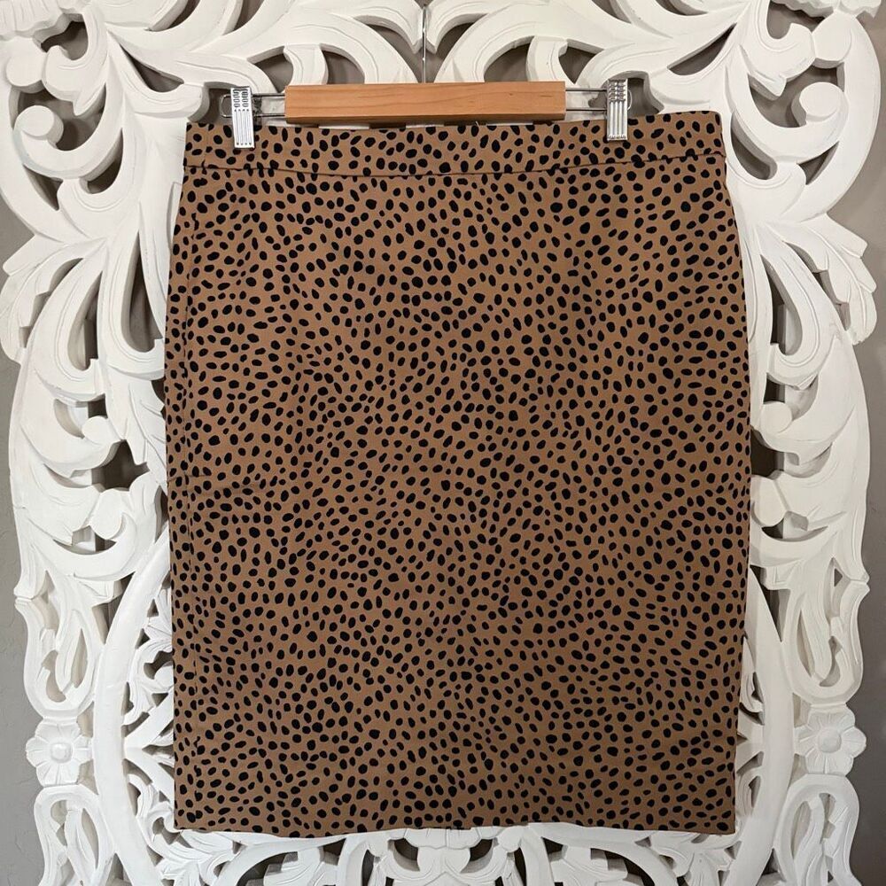 J. Crew Leopard Print Pencil Skirt